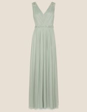 Brenda Embellished Maxi Dress, Green (SAGE), large