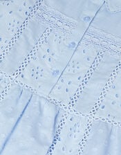 Broderie Shirt Dress, Blue (BLUE), large