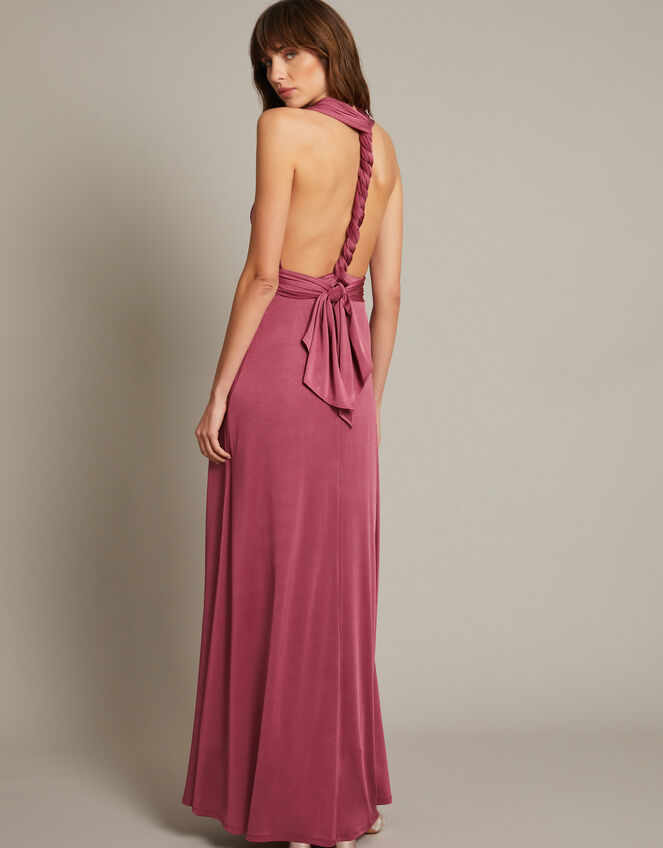 Thea Multiway Bridesmaid Dress, DARK PINK, large