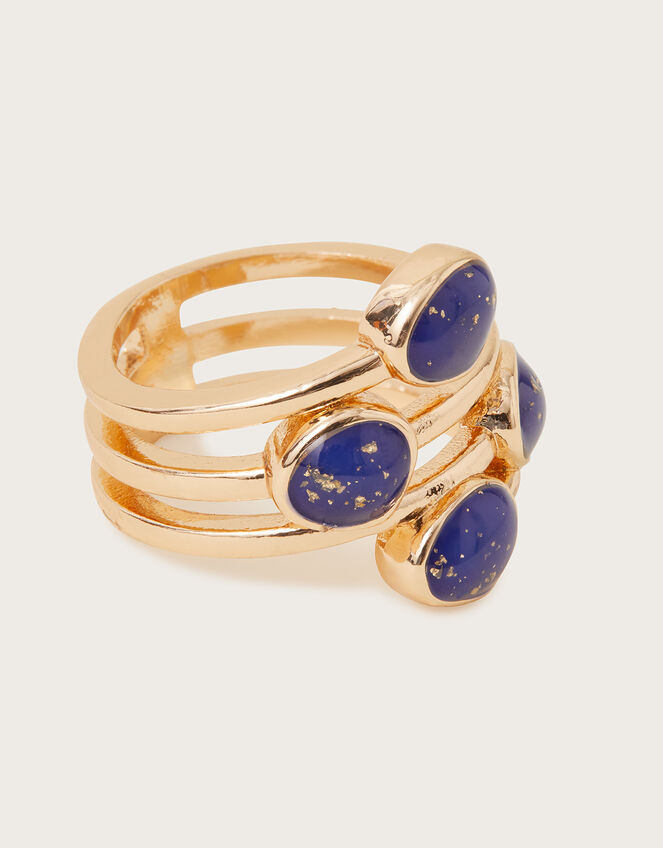 Chunky Stone Ring , Gold (GOLD), large