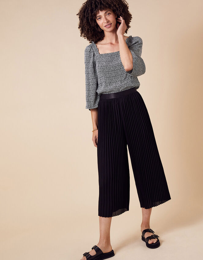 Pleated Culotte Trousers | Trousers & Leggings | Monsoon UK.