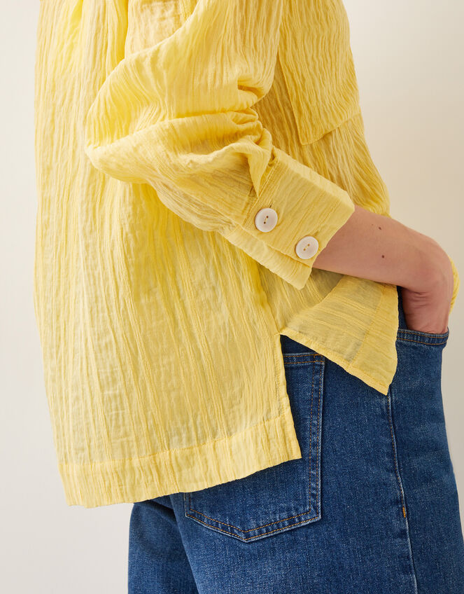 Tilda Textured Shirt, Yellow (YELLOW), large