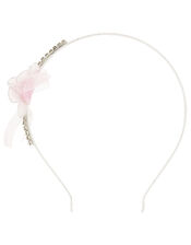Crystal and Flower Headband, , large