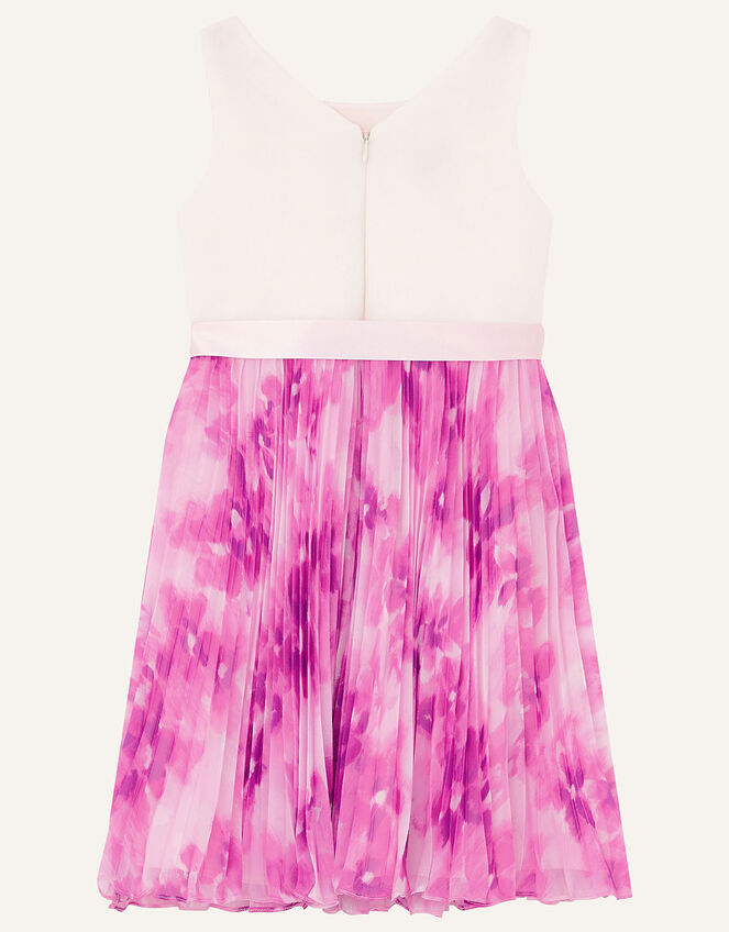 Nixie Floral Pleated Dress, Pink (PINK), large