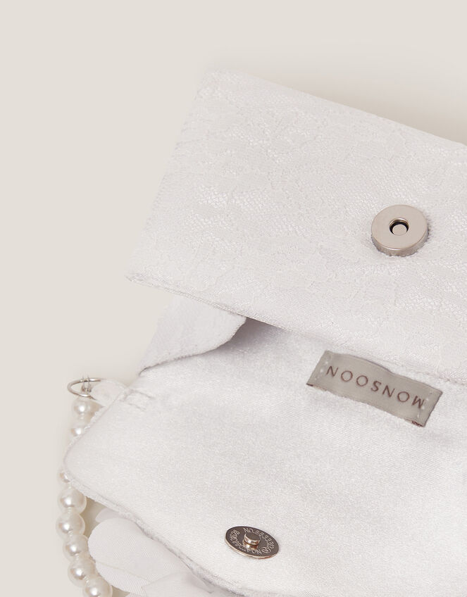 Mini Flower Lace Bridesmaid Bag, , large