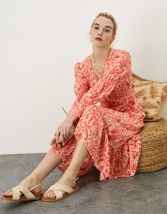 Paisley Print Maxi Dress