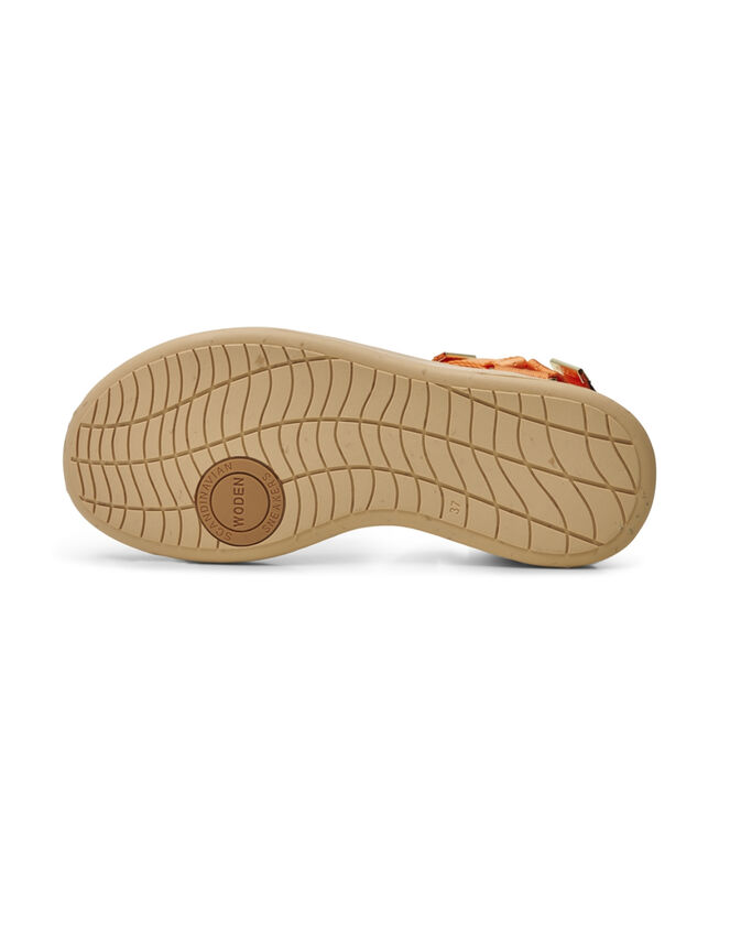 Woden Platform Sandals, Orange (ORANGE), large
