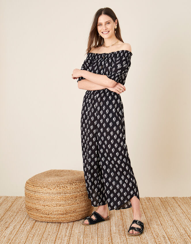 Rori Jumpsuit in LENZING™ ECOVERO™, Black (BLACK), large