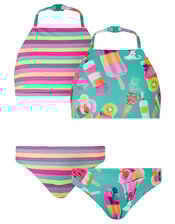 Sundae Reversible Bikini Set with Recycled Polyester, Green (GREEN), large