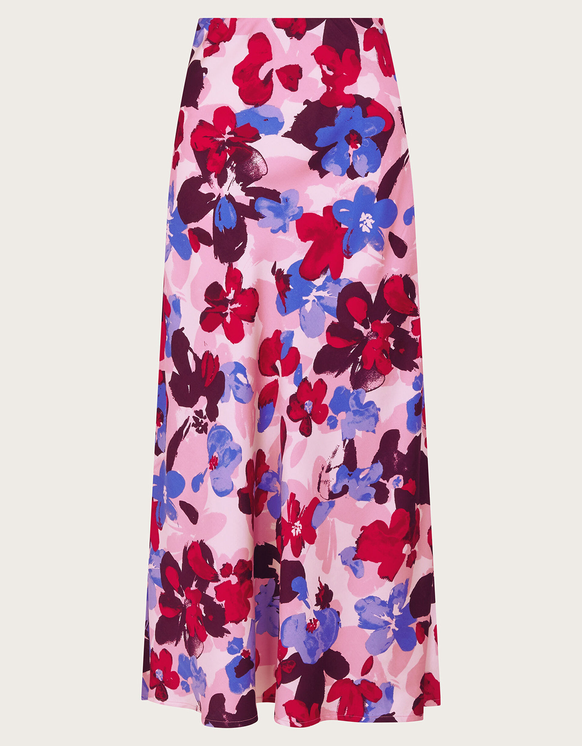 Pink Floral Printed Skirt