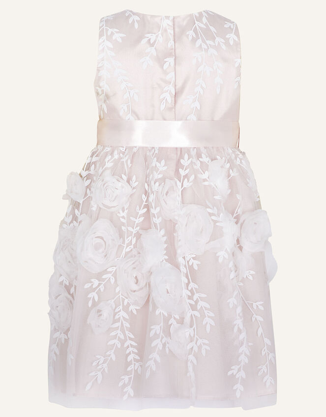 Baby Bella 3D Rose Embroidered Dress, Pink (PINK), large