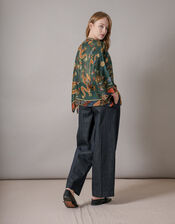 One Hundred Stars Dragon Print Kimono, , large