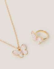 Sparkly Butterfly Jewellery Set, , large