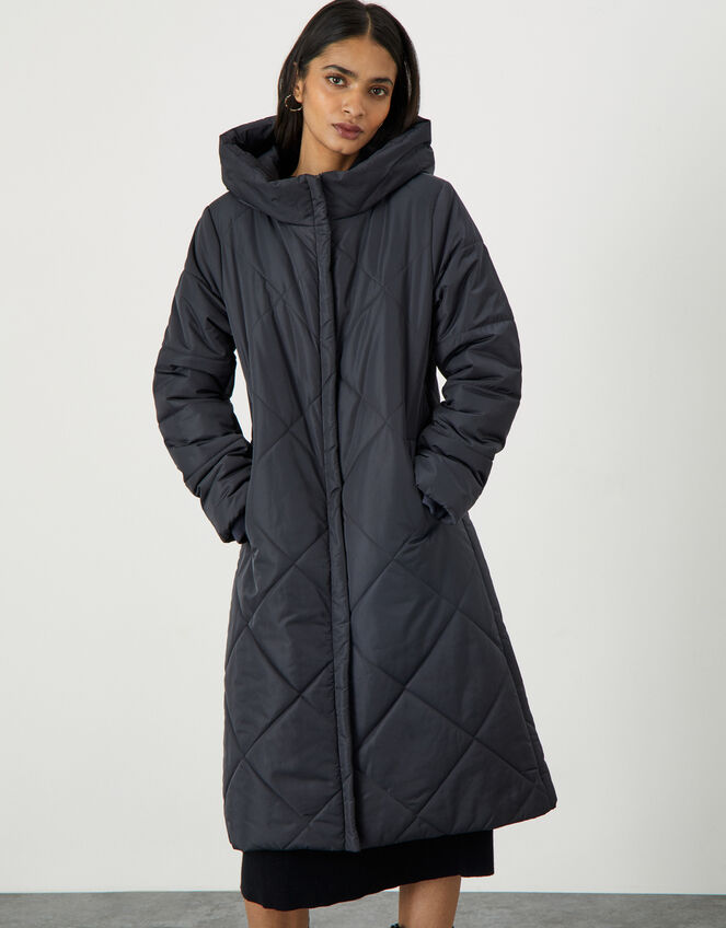 Polly Padded Coat in Recycled Polyester Grey | Women's Coats | Monsoon UK.