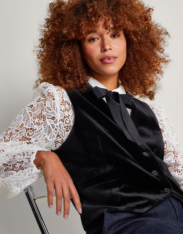 Joni Jacquard Jacket, Black (BLACK), large