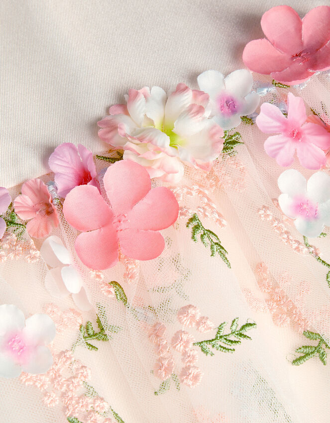 Maggie 3D Floral Dress, Ivory (IVORY), large