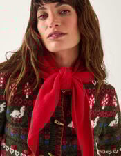 Monsoon x Sarah Corbett-Winder Knitted Triangle Scarf, , large