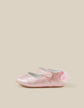 Baby Bow Shimmer Walker Shoes, Pink (PINK), large