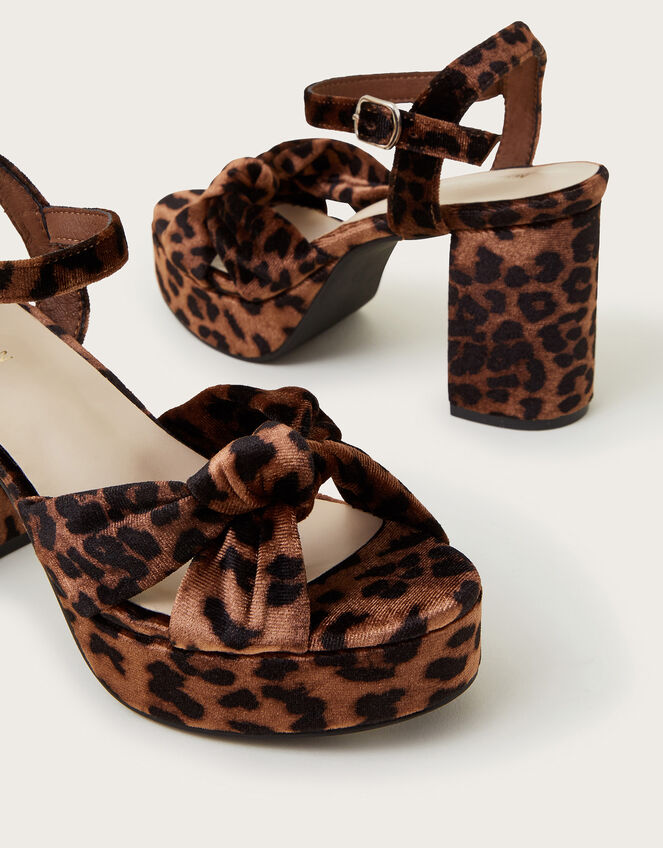 Mara Leopard Print Platform Heels, Multi (MULTI), large