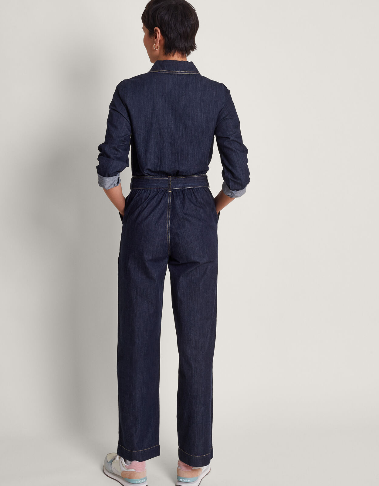 Harper Denim Jumpsuit Blue Jumpsuits Monsoon UK