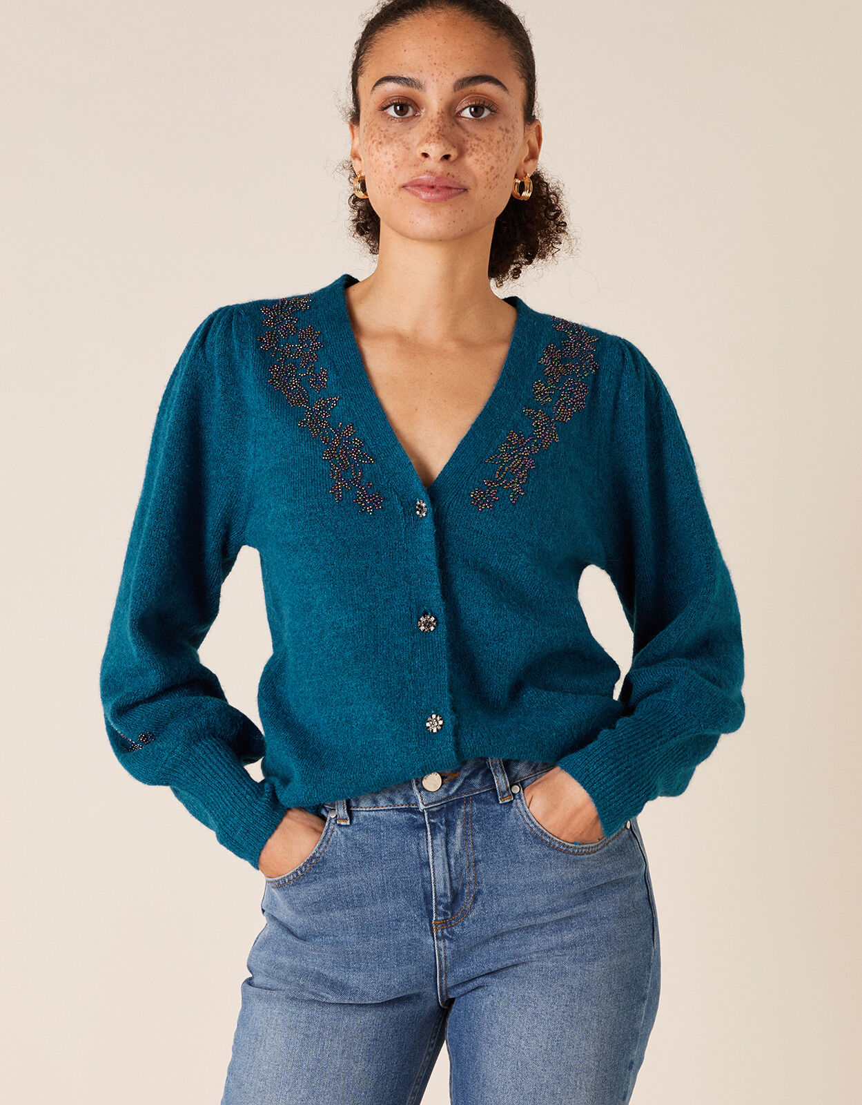 teal cardigan uk