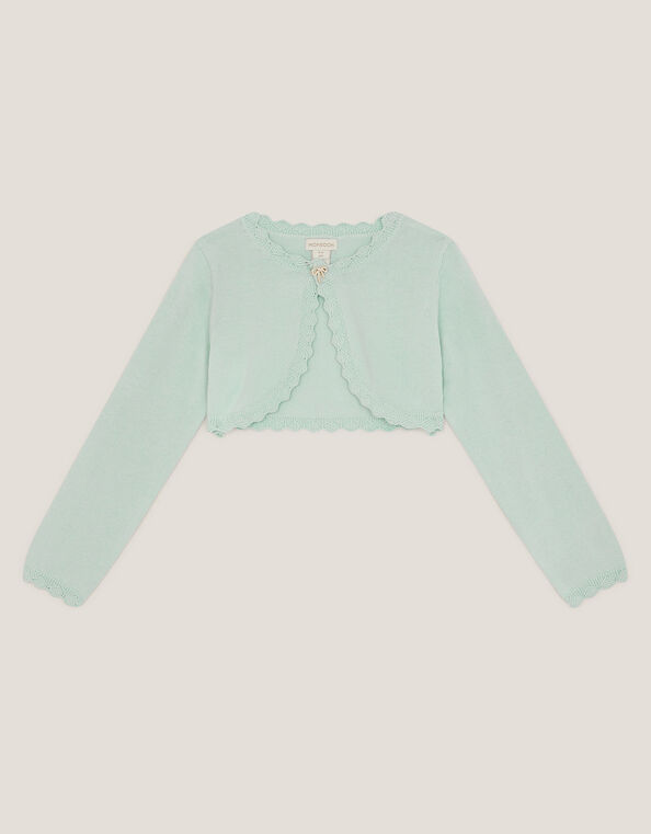 Maeve Bow Button Cardigan, Pink (PALE PINK), large