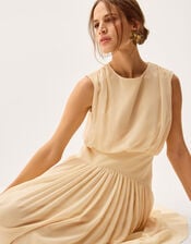 Georgia Drop Hem Maxi Dress, Yellow (YELLOW), large