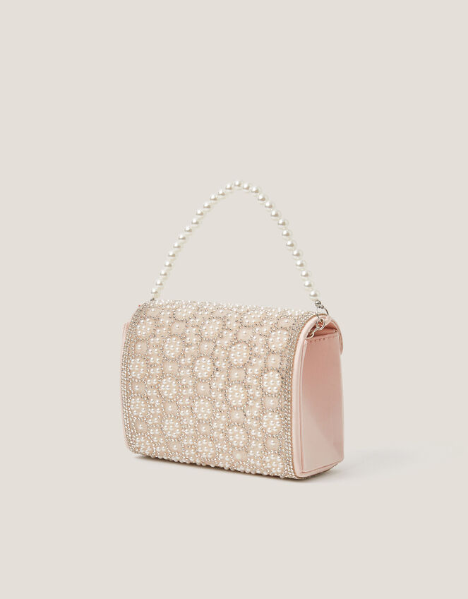 Embellished Pearl Bag & Hair Clip Set, , large