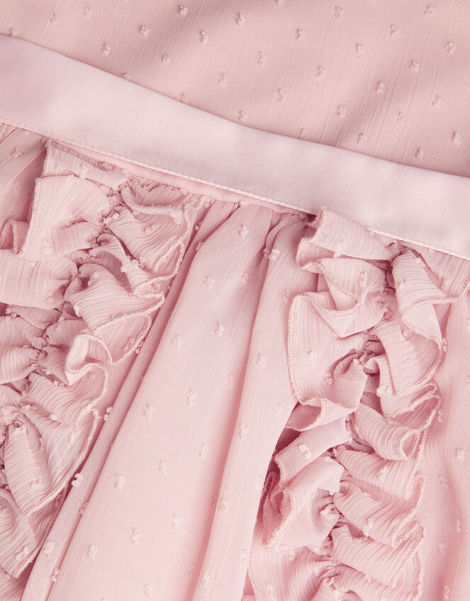 Safiya Textured Ruffle Dress, Pink (PINK), large