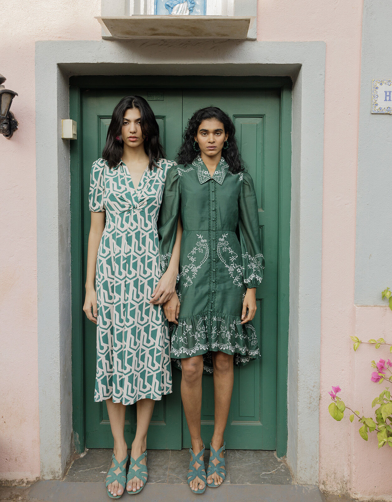 riley linen shift dress