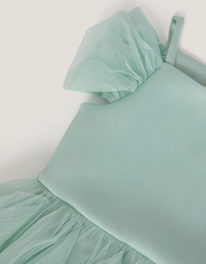 Scarlet Off-The-Shoulder Tulle Dress, Green (SAGE), large