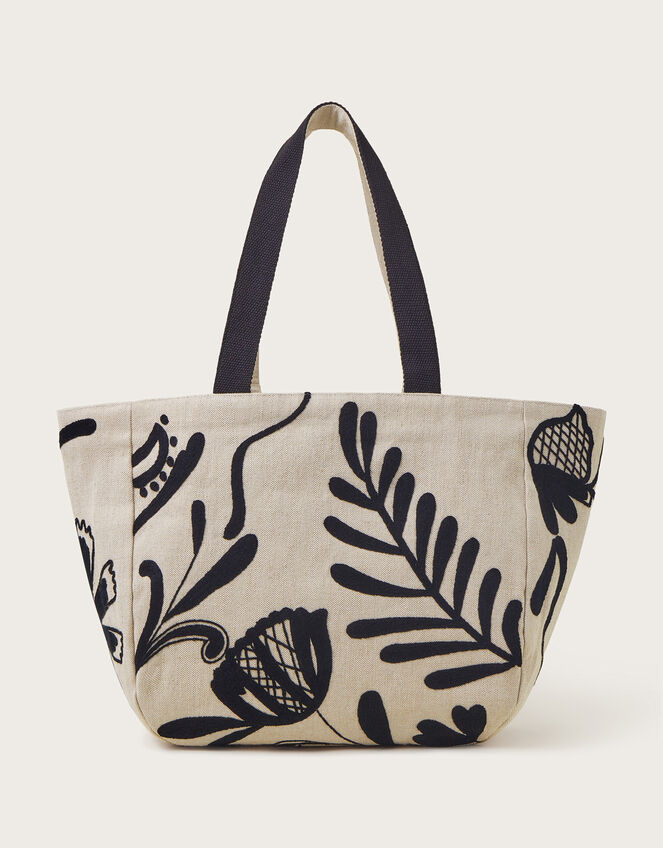 Leaf Print Tote Bag, , large