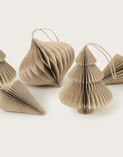Honeycomb Hanging Decoration Assortment 6 Pack, Brown (BROWN), large