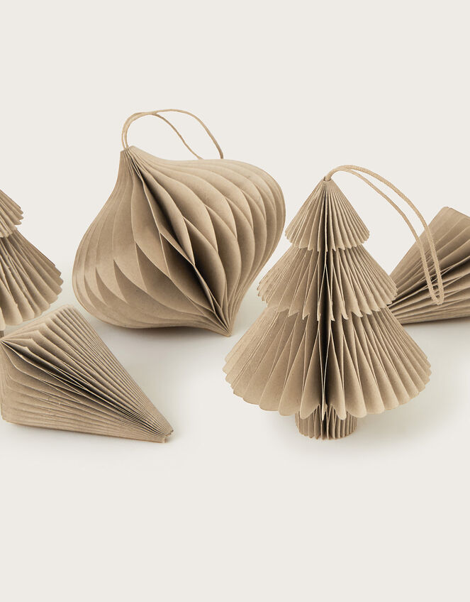 Honeycomb Hanging Decoration Assortment 6 Pack, Brown (BROWN), large