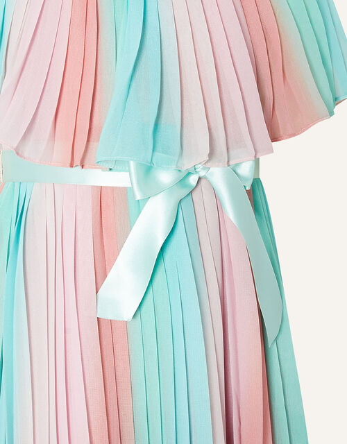 Ombre Stripe Pleat Dress, Multi (MULTI), large