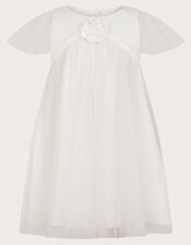 Baby Hannah Empire Seam Dress, Ivory (IVORY), large