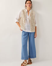 Ren Crochet Waistcoat, Ivory (IVORY), large