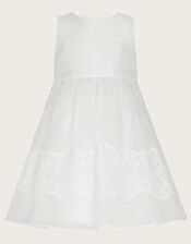 Baby Alovette Lace Christening Dress, White (WHITE), large