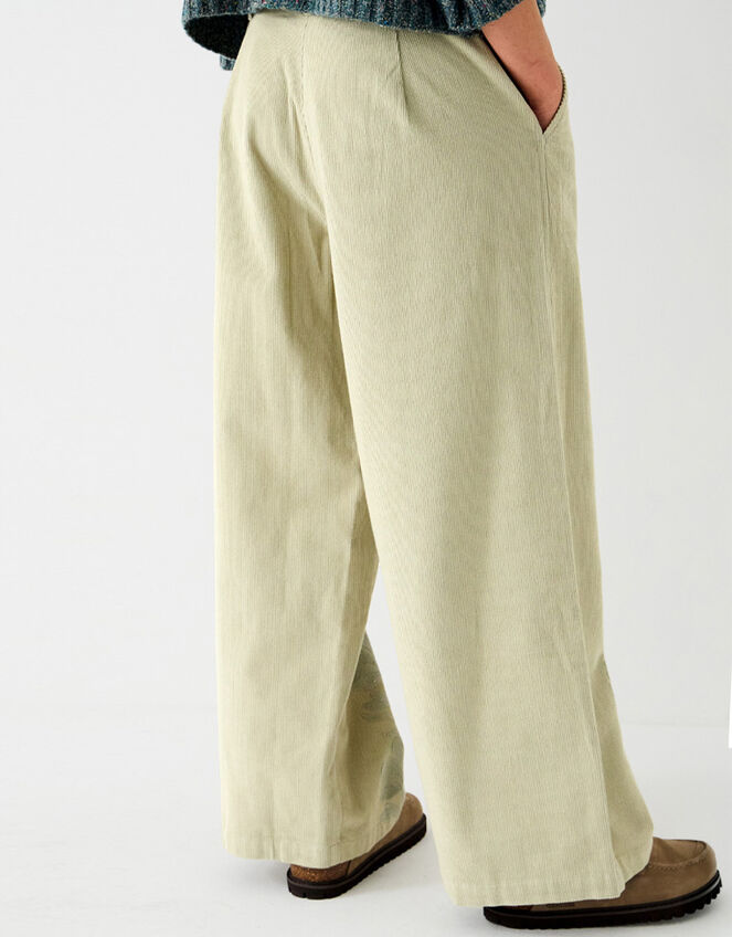 East Astrid Embroidered Corduroy Trousers, Green (SAGE), large
