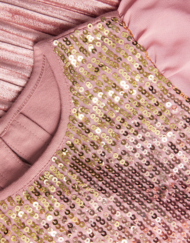 Party Sequin Top and Trousers Set, Pink (PINK), large