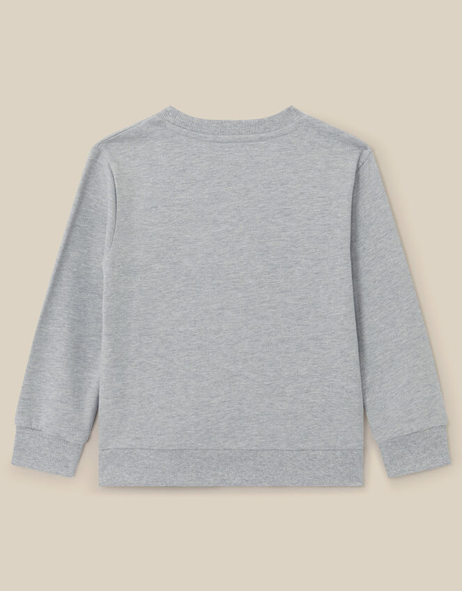 London Graphic Christmas Sweatshirt, Grey (GREY), large