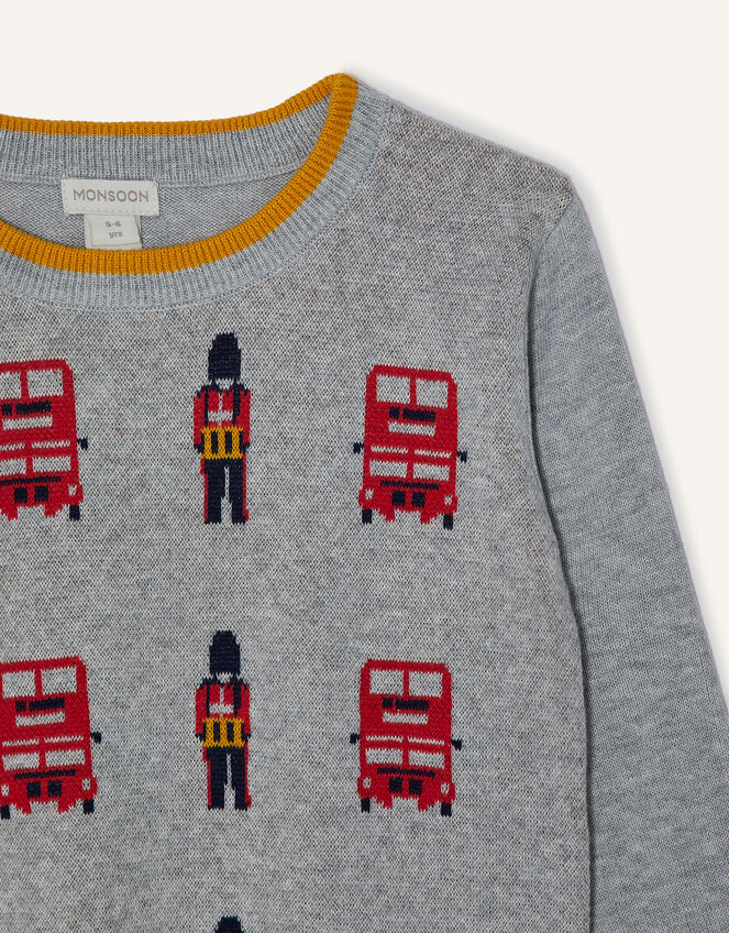 Musical Soldier Knit Jumper, Grey (GREY), large