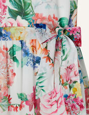Isla Floral Print Chiffon Maxi Dress, Multi (MULTI), large