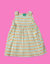 Little Green Radicals Sunrise Stripe Pinny Dress, Multi (MULTI), large