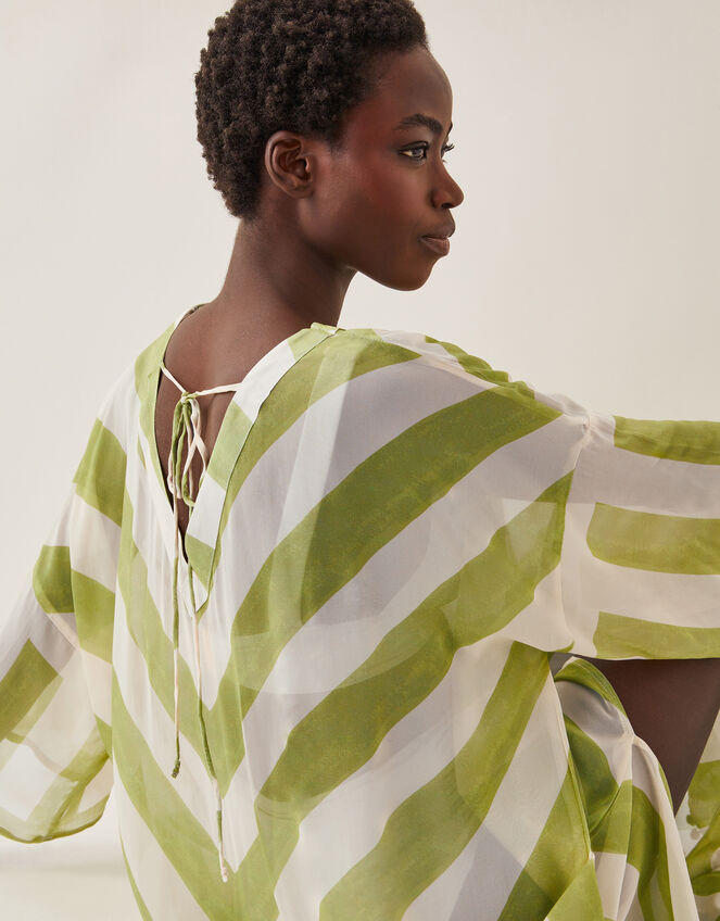 Sorcha Chevron Stripe Kaftan Dress, , large