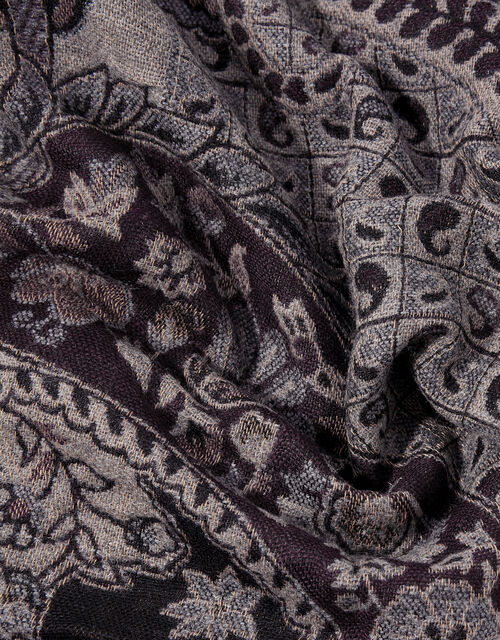 Paisley Jacquard Heritage Blanket Scarf , , large