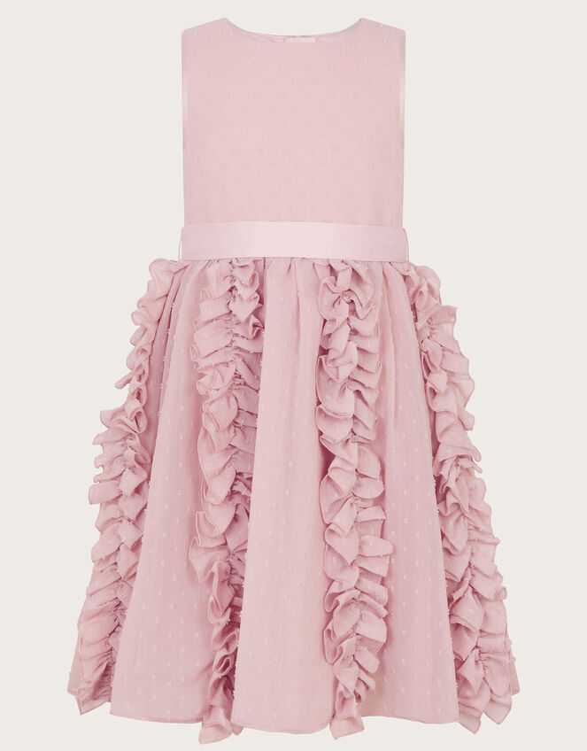 Safiya Textured Ruffle Dress, Pink (PINK), large