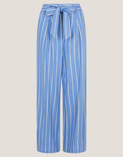 Susan Stripe Trousers, Blue (BLUE), large