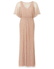 Angelina Beaded Maxi Dress Pink | Evening Dresses | Monsoon UK.