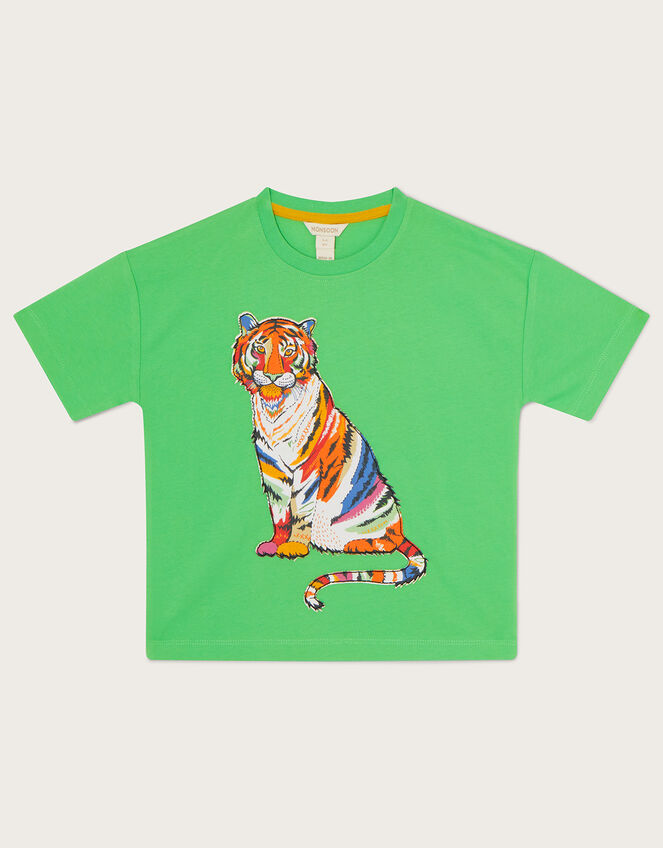 Tiger T-Shirt WWF-UK Collaboration, Green (GREEN), large